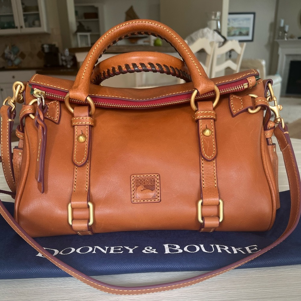 Dooney & Bourke Florentine Natural Mini Satchel.